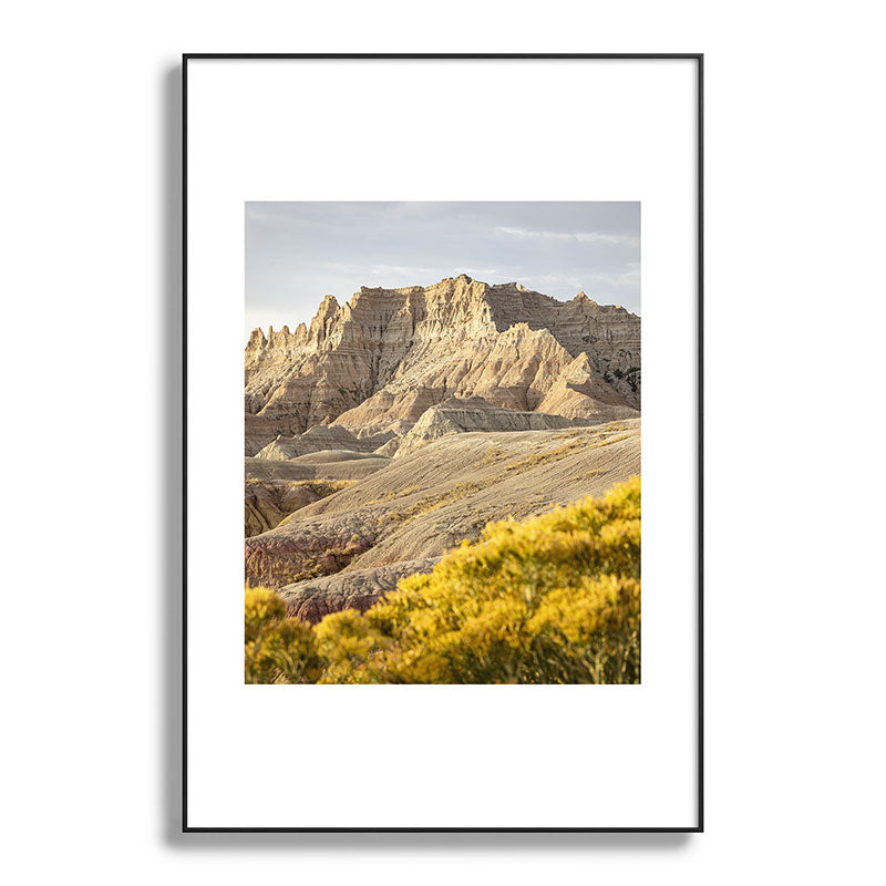 Sunrise over the Badlands x Badlands National Park Photography Framed Art Print
