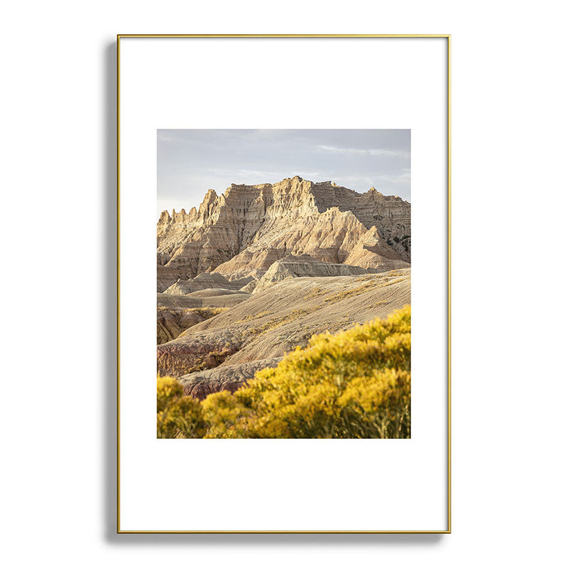Sunrise over the Badlands x Badlands National Park Photography Framed Art Print