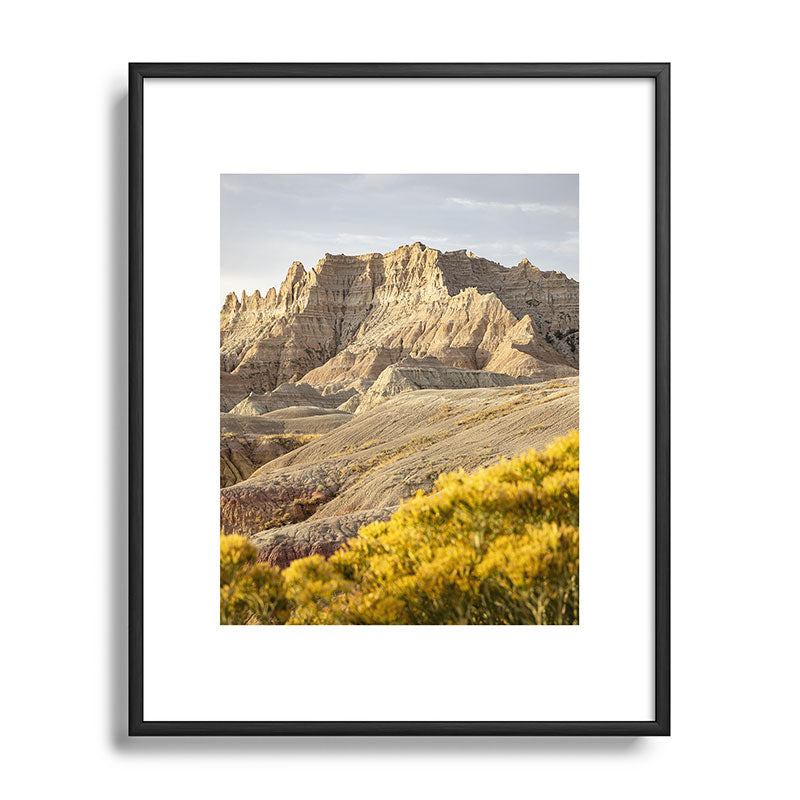 Sunrise over the Badlands x Badlands National Park Photography Framed Art Print