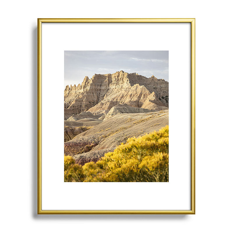 Sunrise over the Badlands x Badlands National Park Photography Framed Art Print