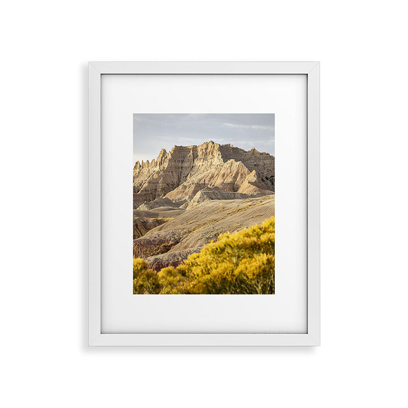 Sunrise over the Badlands x Badlands National Park Photography Framed Art Print