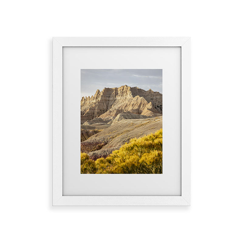 Sunrise over the Badlands x Badlands National Park Photography Framed Art Print