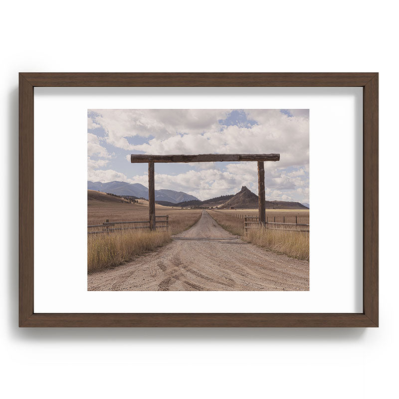 Wide Open Spaces x Montana Landscape Photography Framed Art Print
