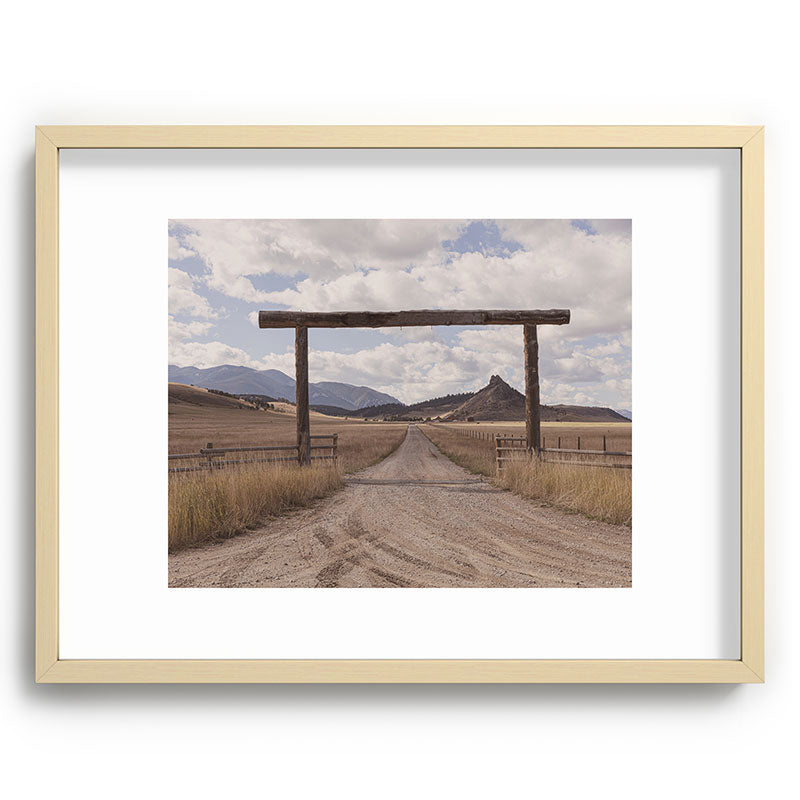 Wide Open Spaces x Montana Landscape Photography Framed Art Print