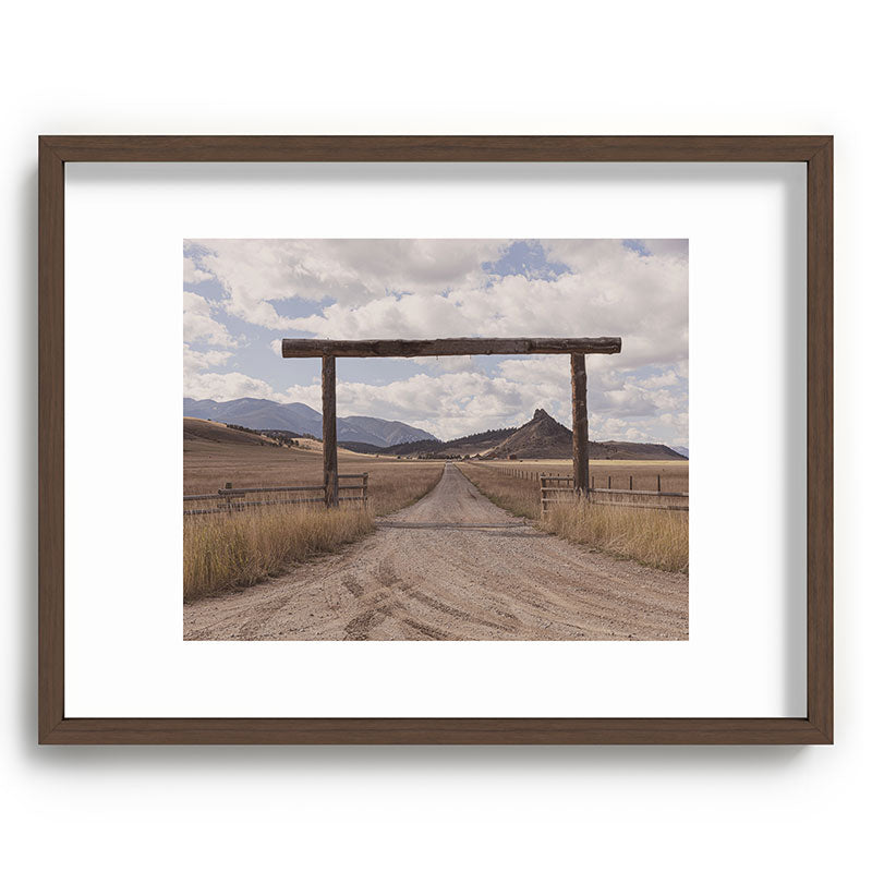 Wide Open Spaces x Montana Landscape Photography Framed Art Print