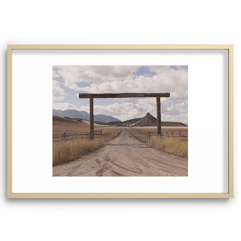 Wide Open Spaces x Montana Landscape Photography Framed Art Print
