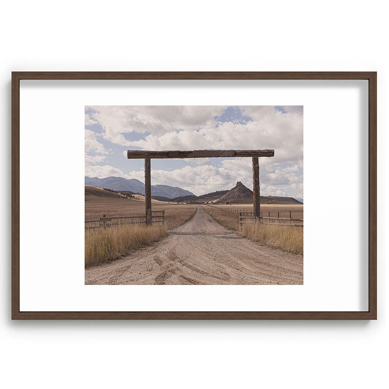 Wide Open Spaces x Montana Landscape Photography Framed Art Print