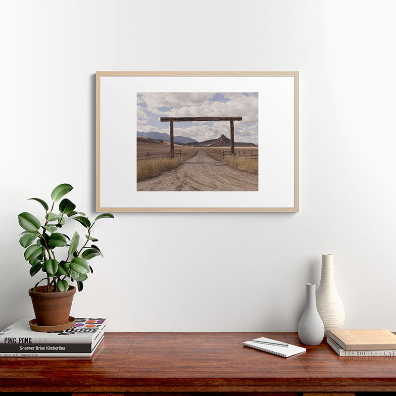 Wide Open Spaces x Montana Landscape Photography Framed Art Print