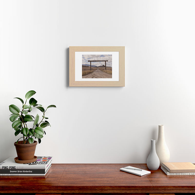 Wide Open Spaces x Montana Landscape Photography Framed Art Print