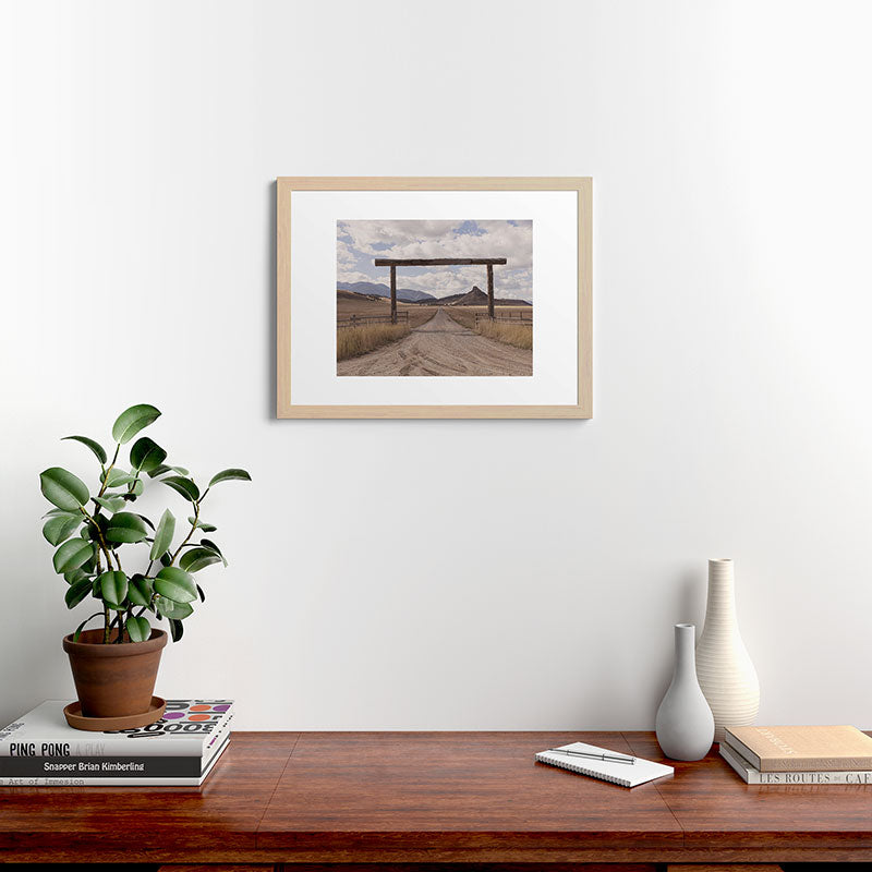 Wide Open Spaces x Montana Landscape Photography Framed Art Print