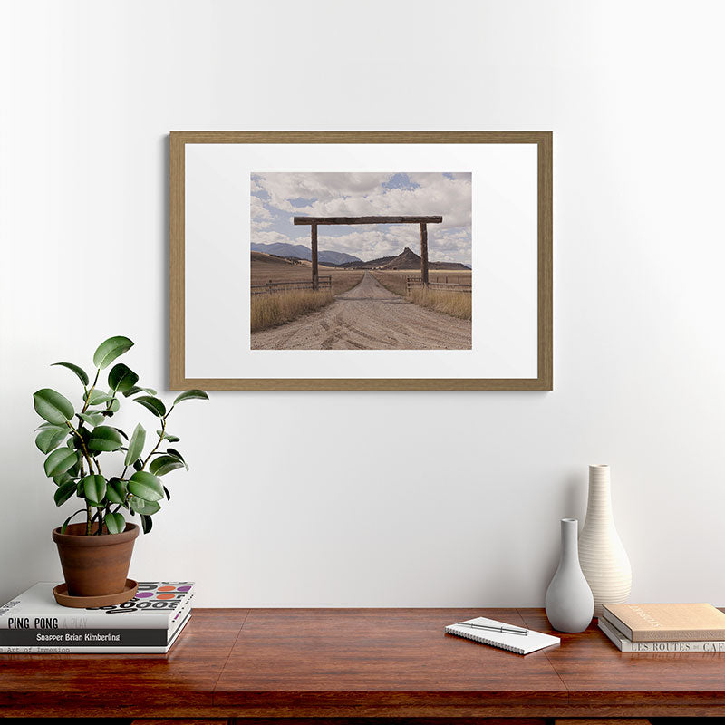 Wide Open Spaces x Montana Landscape Photography Framed Art Print