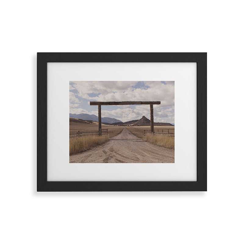 Wide Open Spaces x Montana Landscape Photography Framed Art Print
