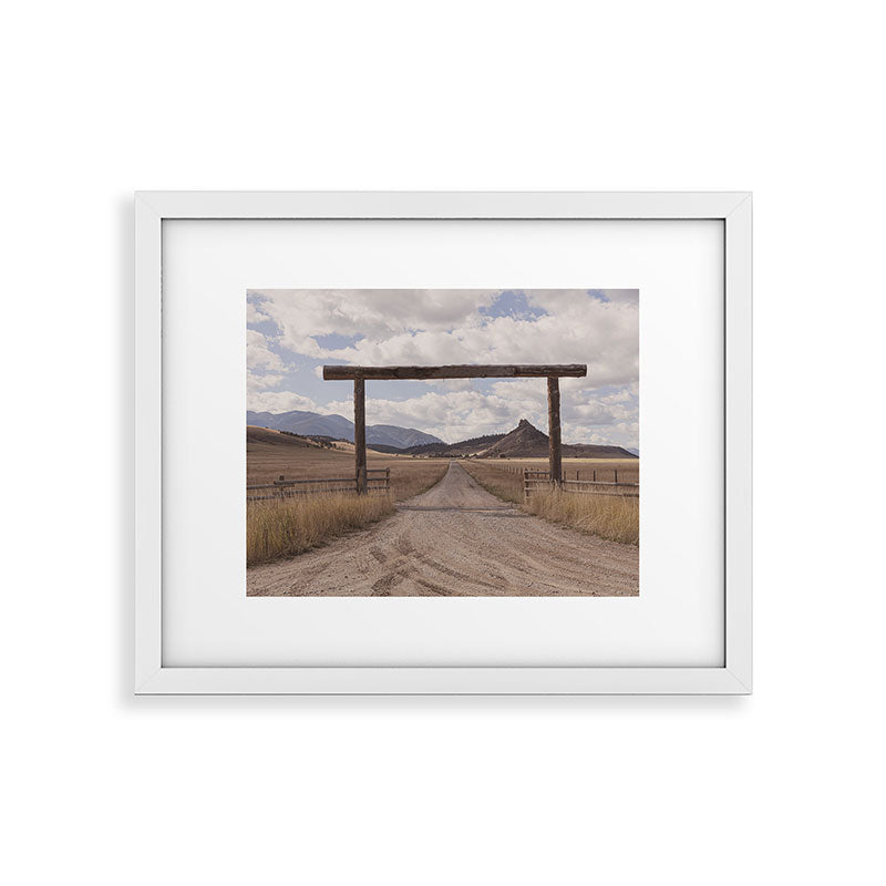 Wide Open Spaces x Montana Landscape Photography Framed Art Print