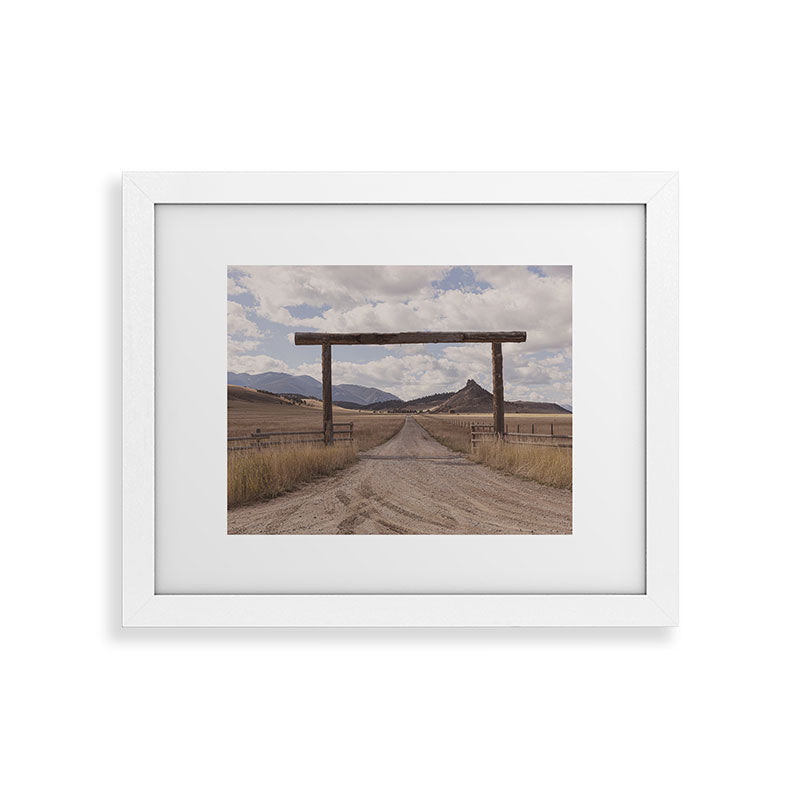 Wide Open Spaces x Montana Landscape Photography Framed Art Print