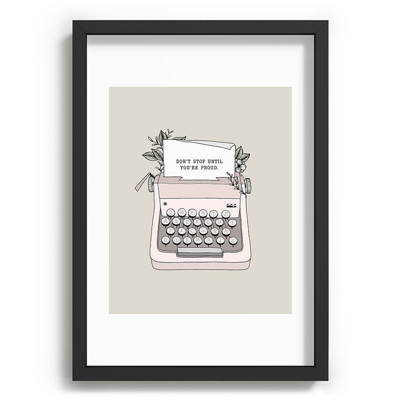 Don't Stop Framed Art Print