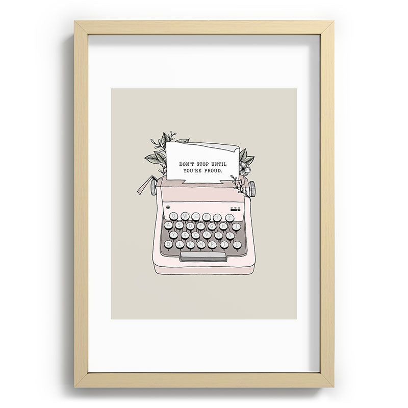 Don't Stop Framed Art Print