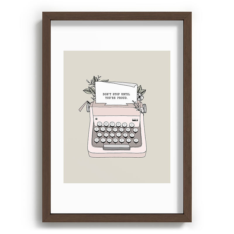 Don't Stop Framed Art Print