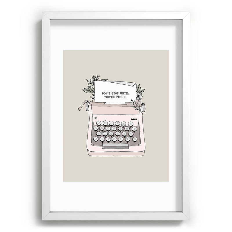 Don't Stop Framed Art Print