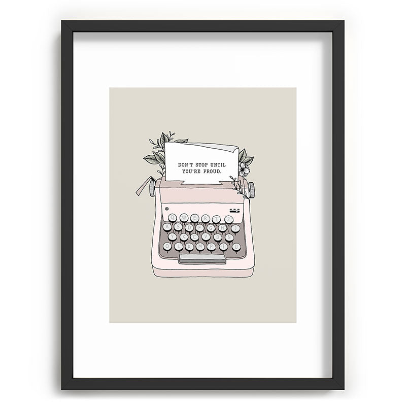 Don't Stop Framed Art Print