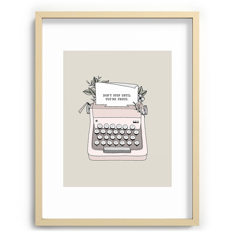 Don't Stop Framed Art Print