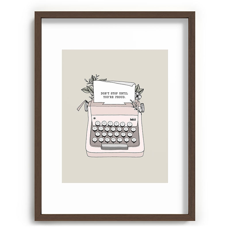 Don't Stop Framed Art Print