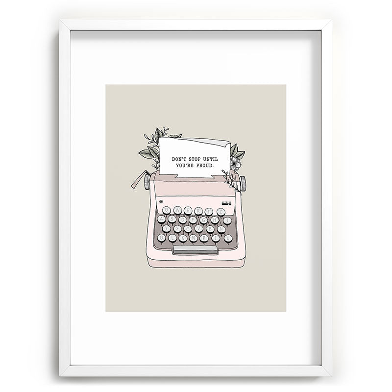 Don't Stop Framed Art Print