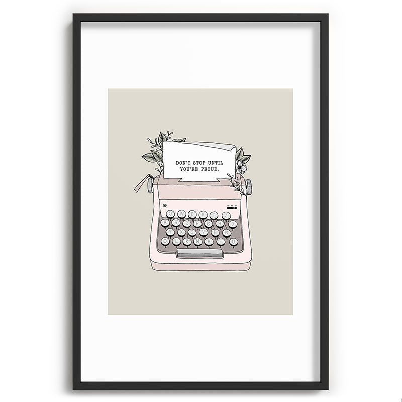 Don't Stop Framed Art Print