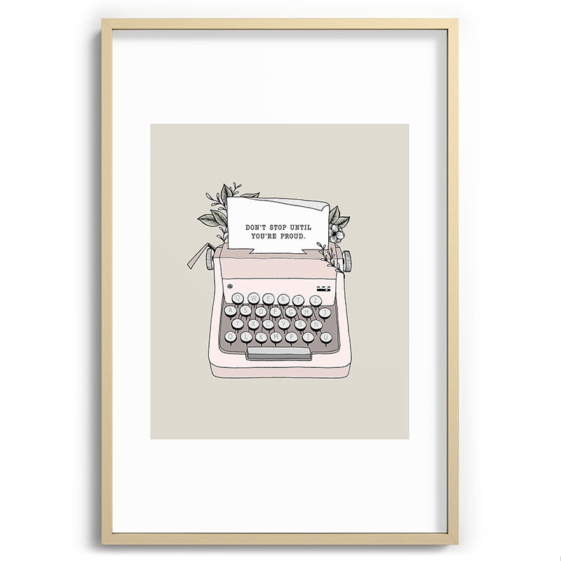 Don't Stop Framed Art Print