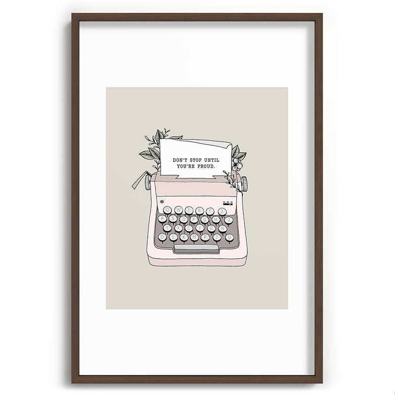 Don't Stop Framed Art Print