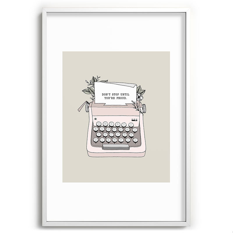 Don't Stop Framed Art Print