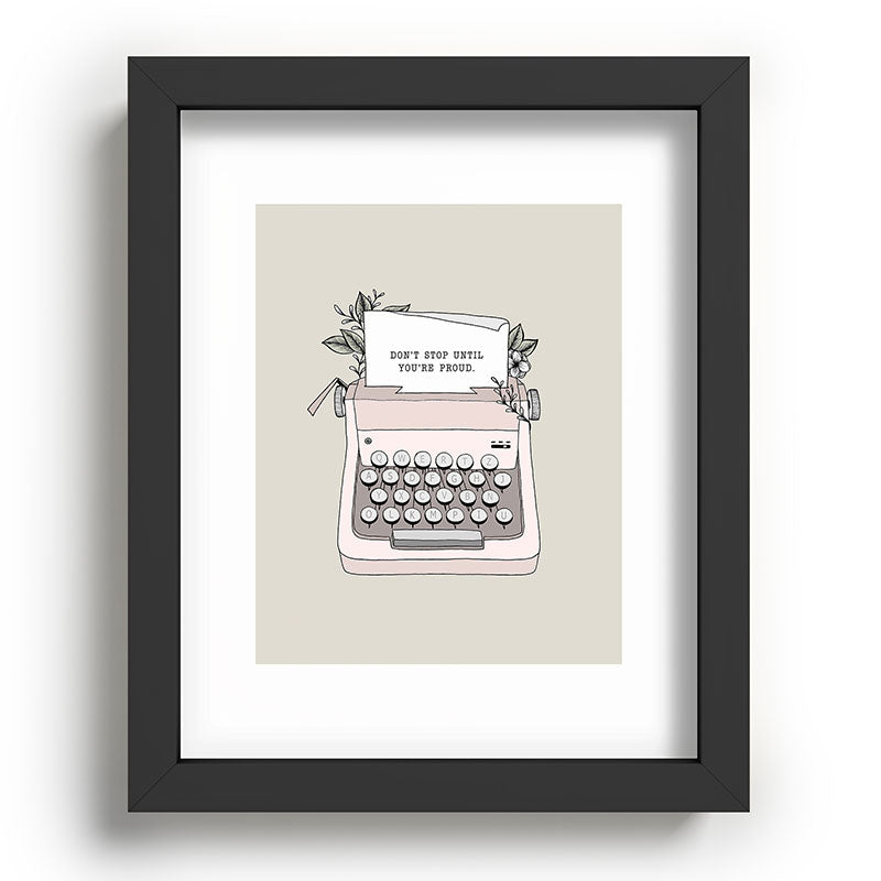 Don't Stop Framed Art Print
