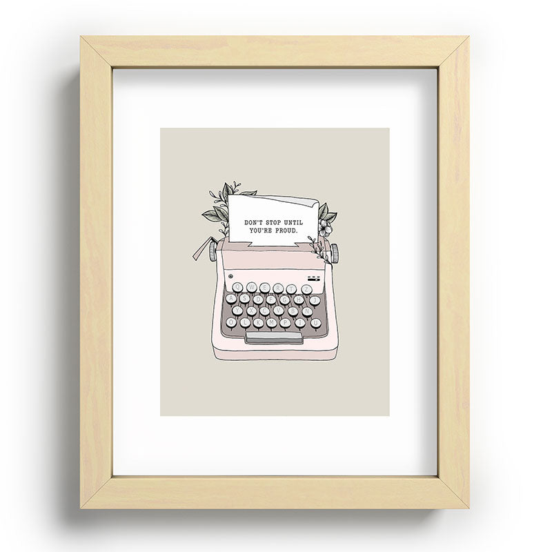 Don't Stop Framed Art Print