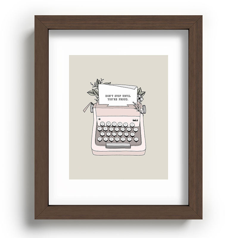 Don't Stop Framed Art Print