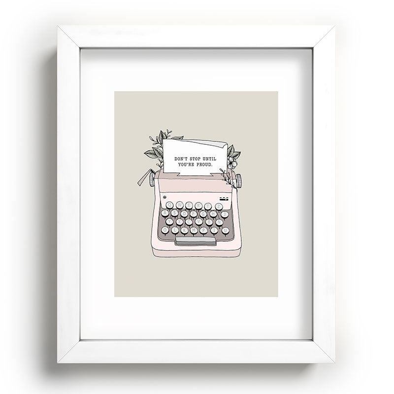 Don't Stop Framed Art Print