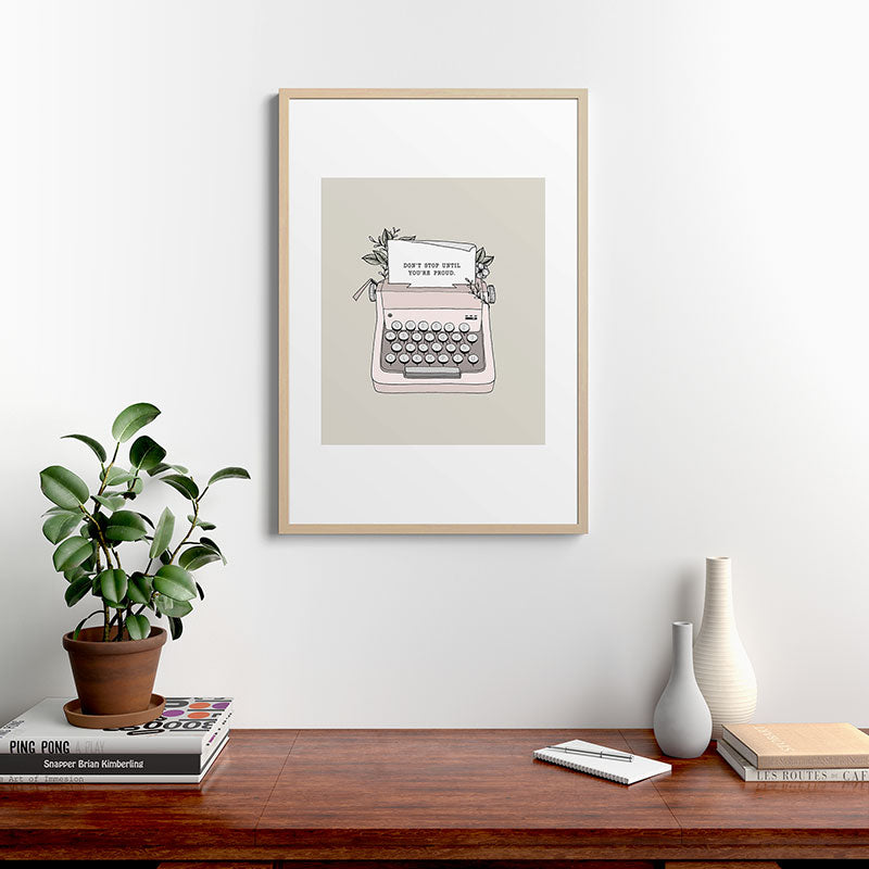 Don't Stop Framed Art Print