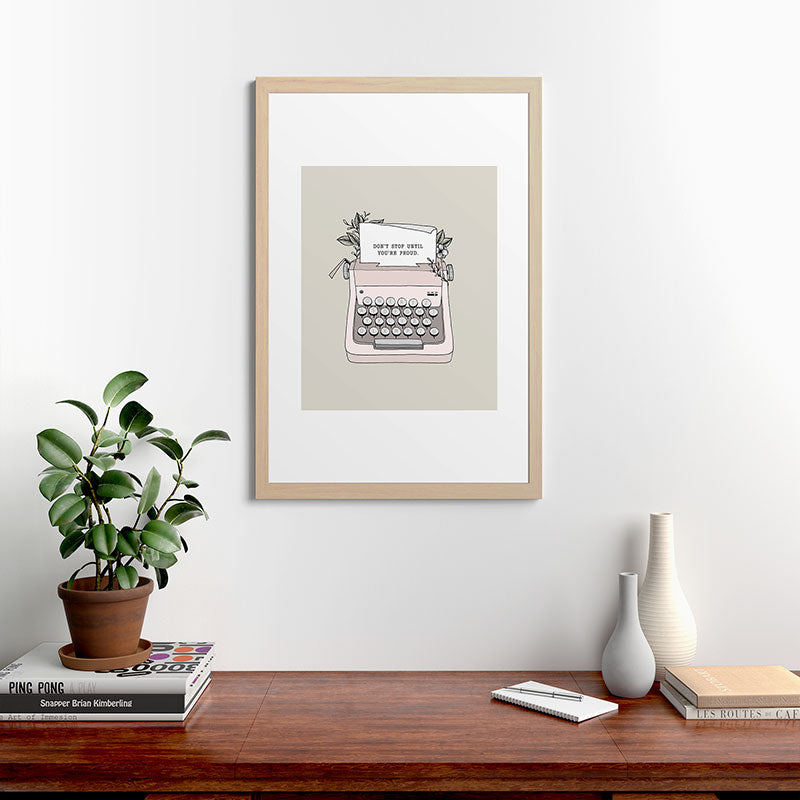 Don't Stop Framed Art Print