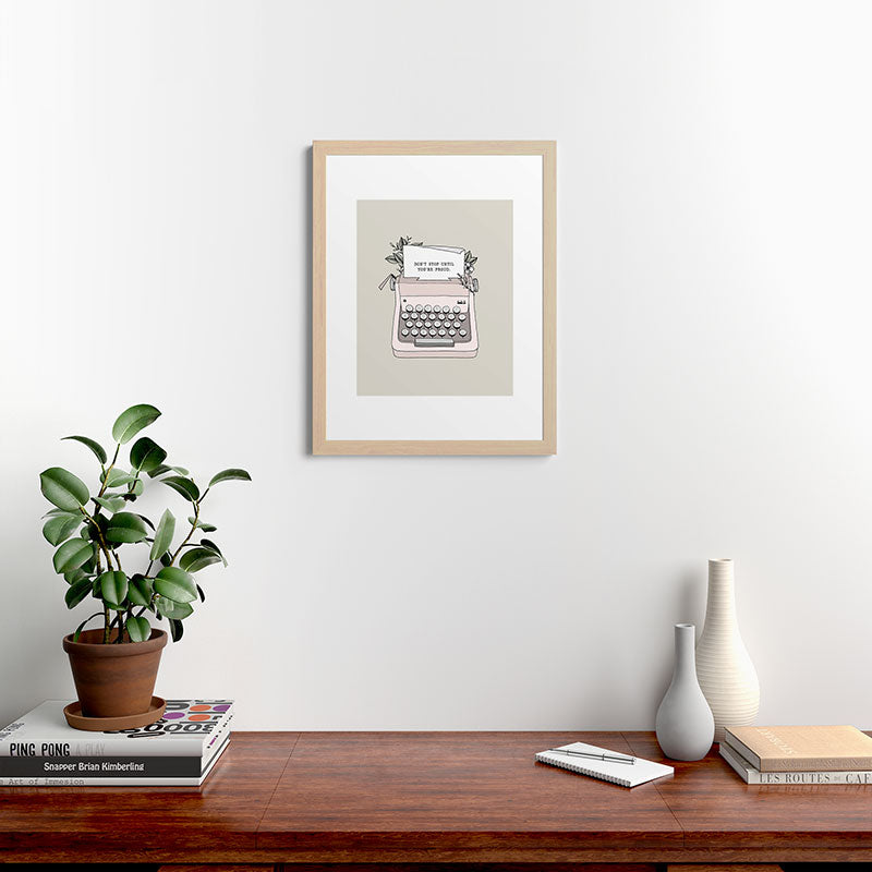 Don't Stop Framed Art Print