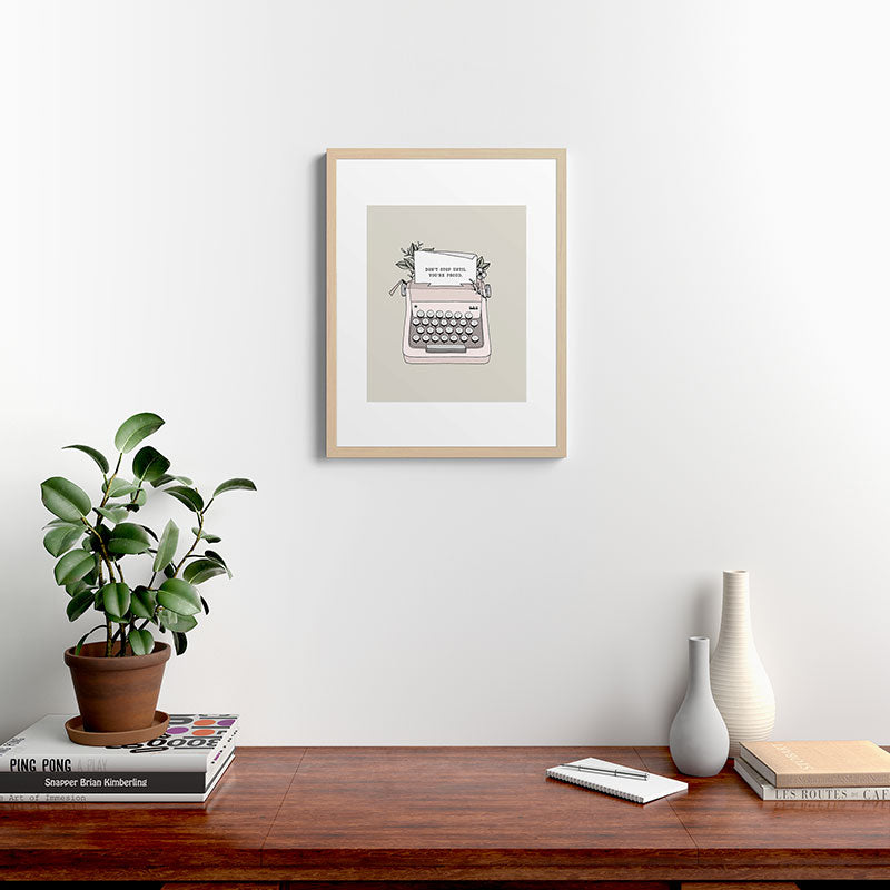 Don't Stop Framed Art Print