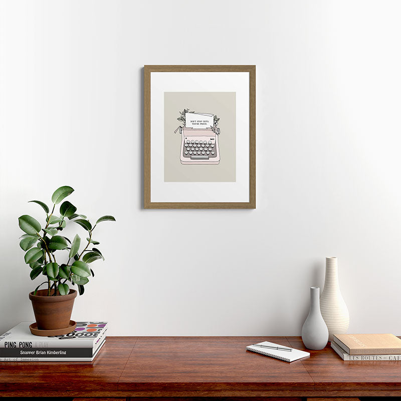 Don't Stop Framed Art Print