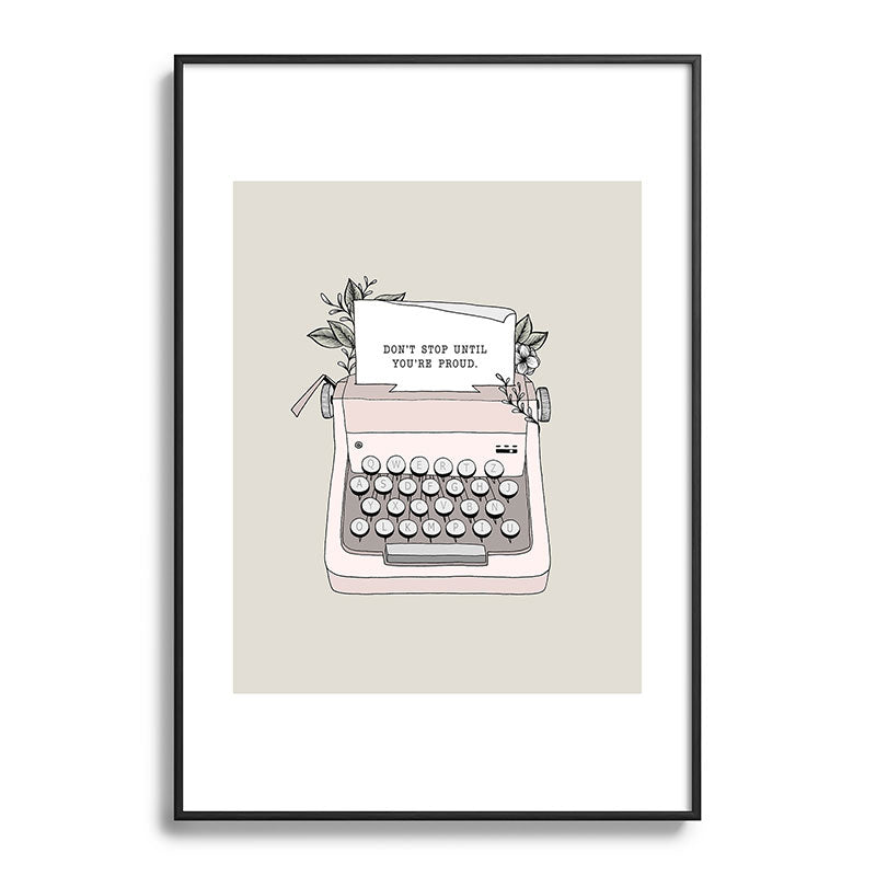 Don't Stop Framed Art Print