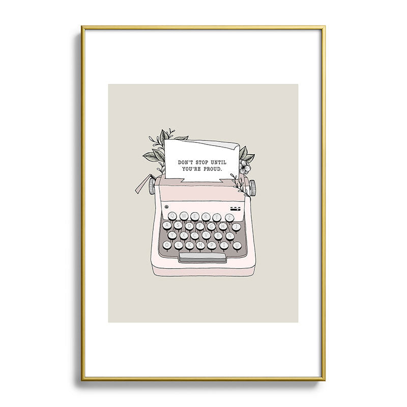 Don't Stop Framed Art Print