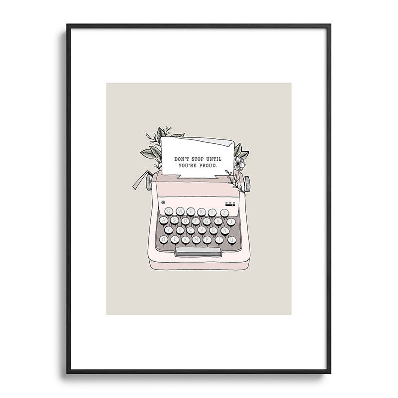 Don't Stop Framed Art Print
