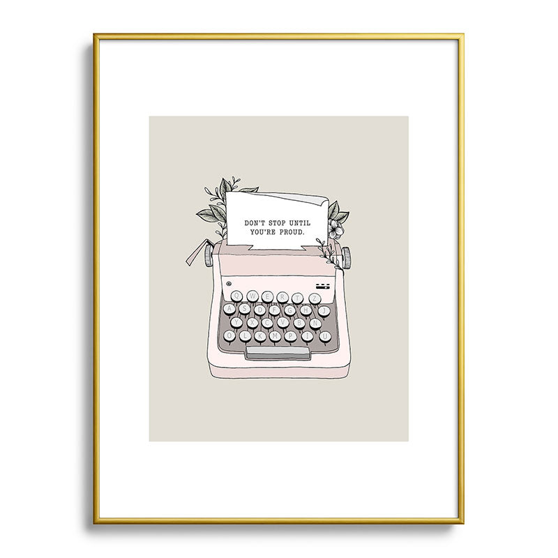 Don't Stop Framed Art Print