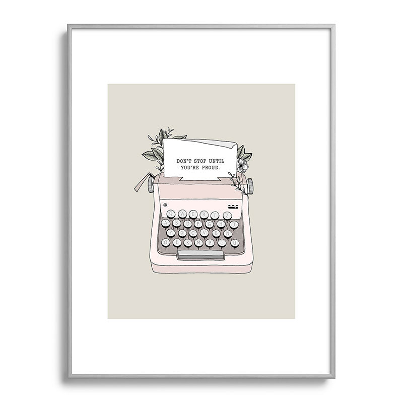 Don't Stop Framed Art Print