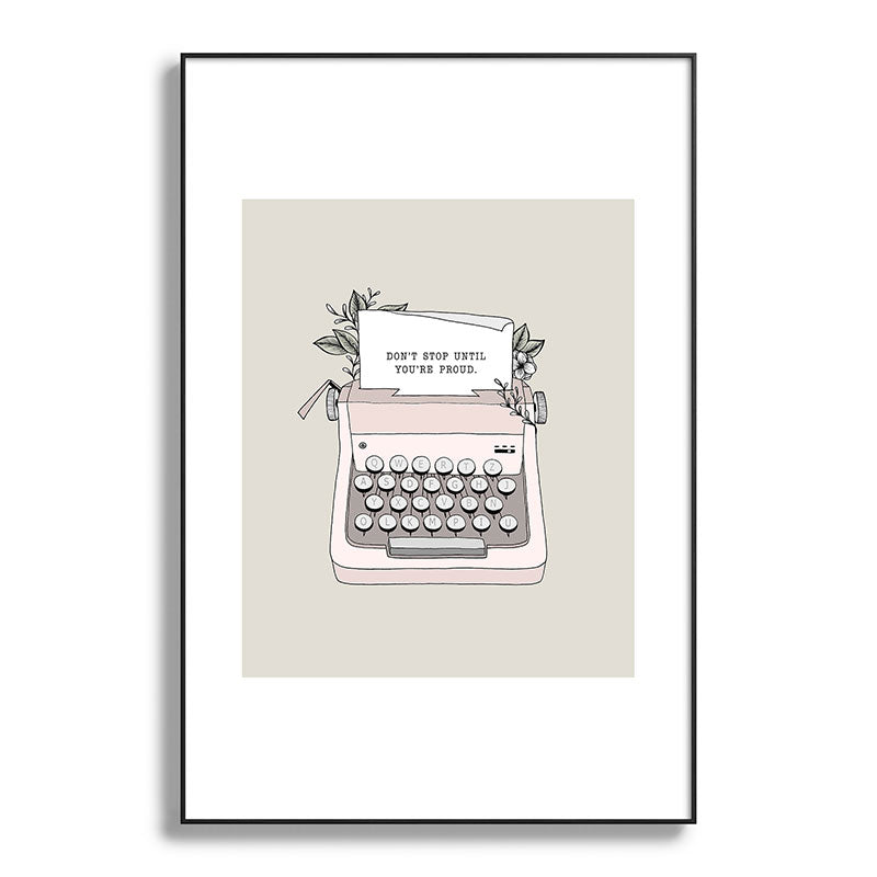 Don't Stop Framed Art Print