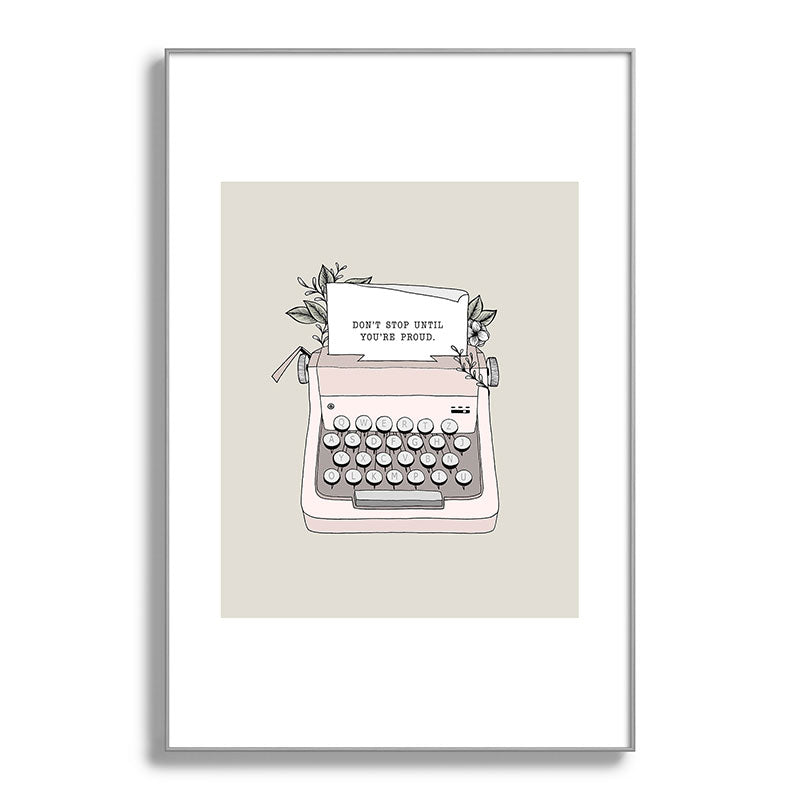 Don't Stop Framed Art Print