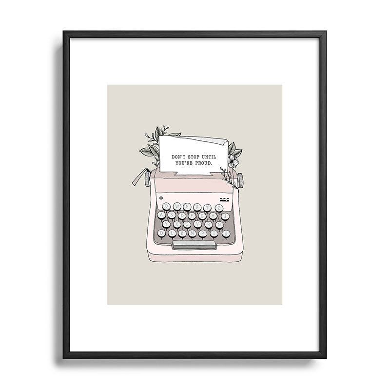 Don't Stop Framed Art Print