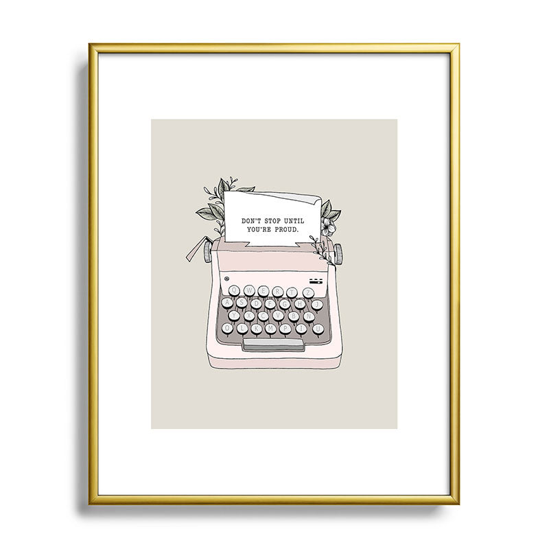 Don't Stop Framed Art Print