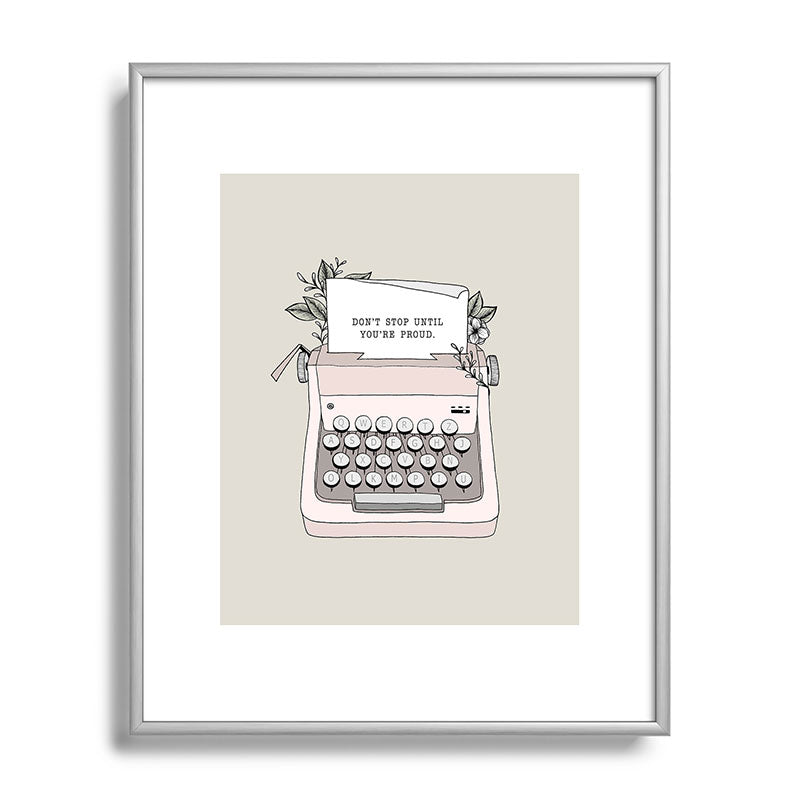 Don't Stop Framed Art Print