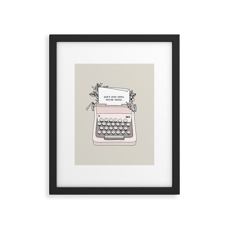 Don't Stop Framed Art Print